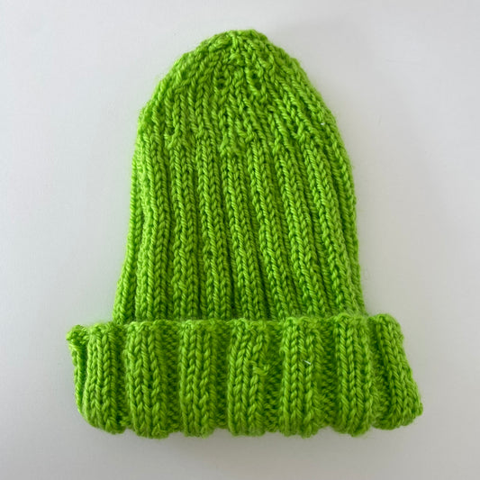 Green Knit Beanie - Size 0-6M