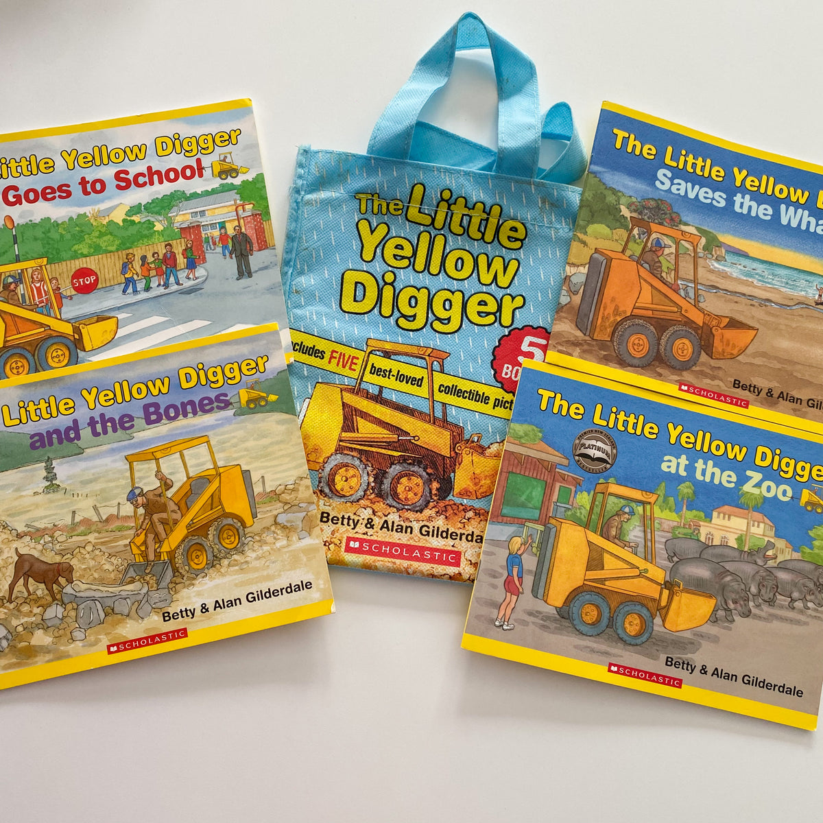 The Little Yellow Digger Book Bundle (4)