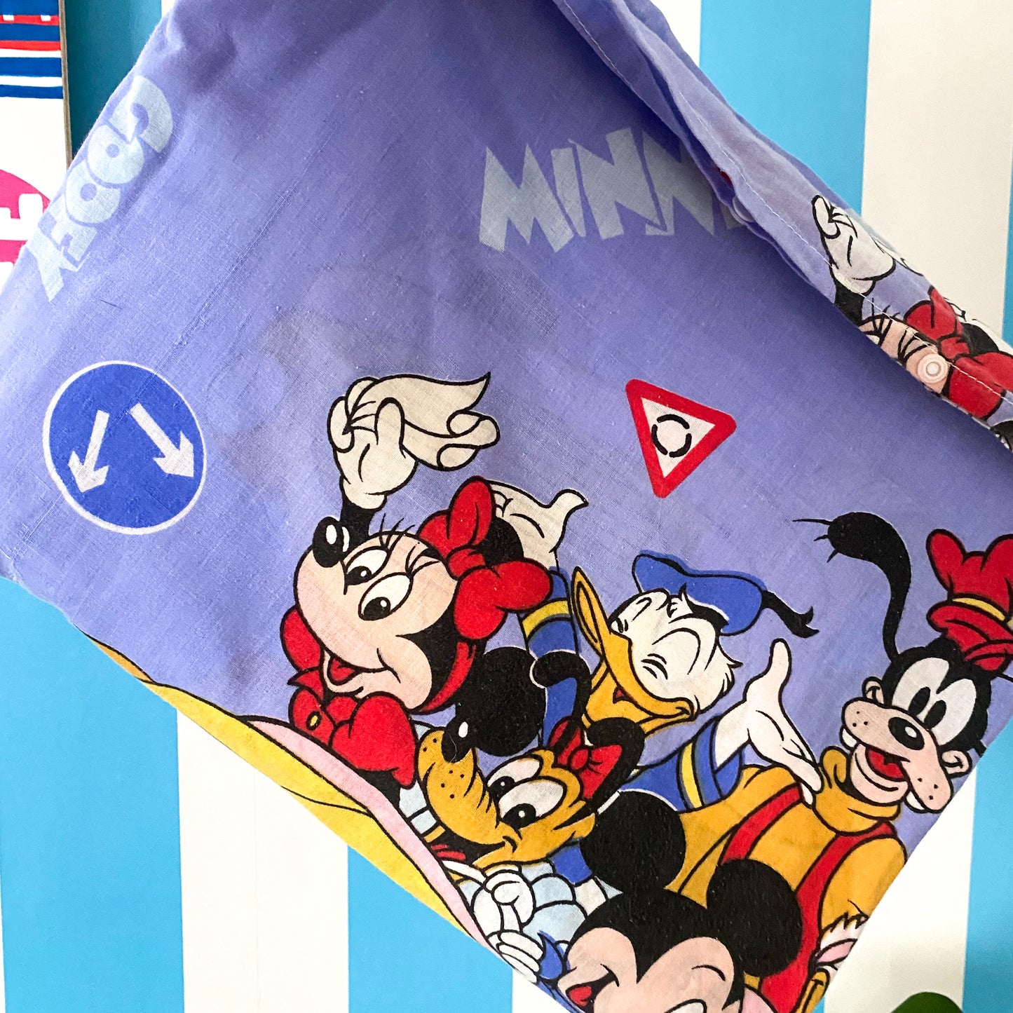 Vintage Disney Mickey Mouse Single Duvet Cover & Pillowcase