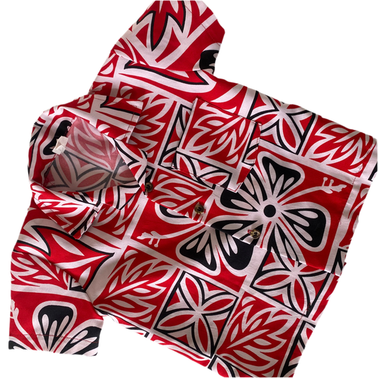 Polynesian NZ Made Shirt - Size 6-12M