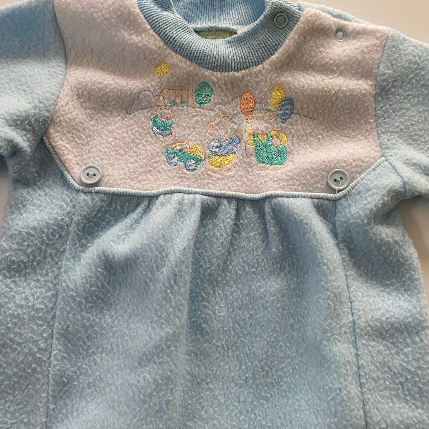 Vintage Fleece Romper - Size 3M