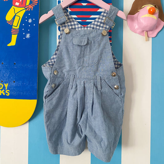 Vintage Teeny Weeny Shortalls - Size 18M