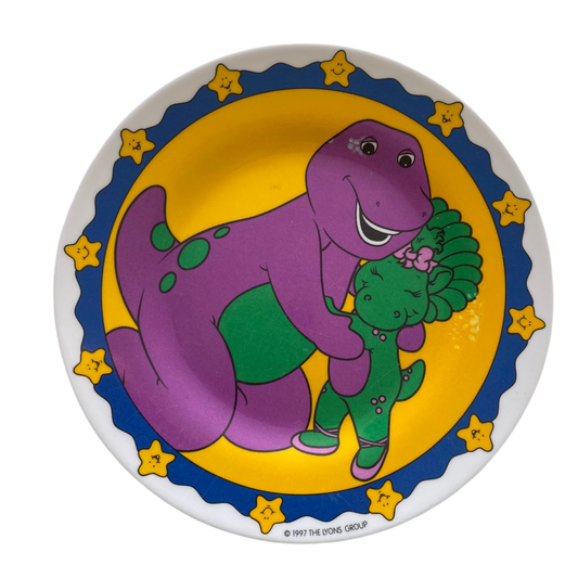 Vintage Barney Melamine Plate