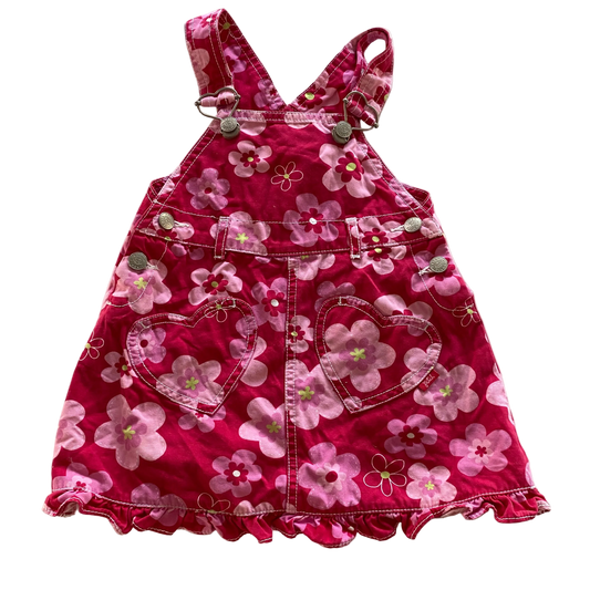 Y2K Pumpkin Patch Pinafore Dress - Size 1