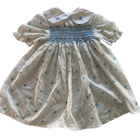 Vintage Smocked Dress - Size 1
