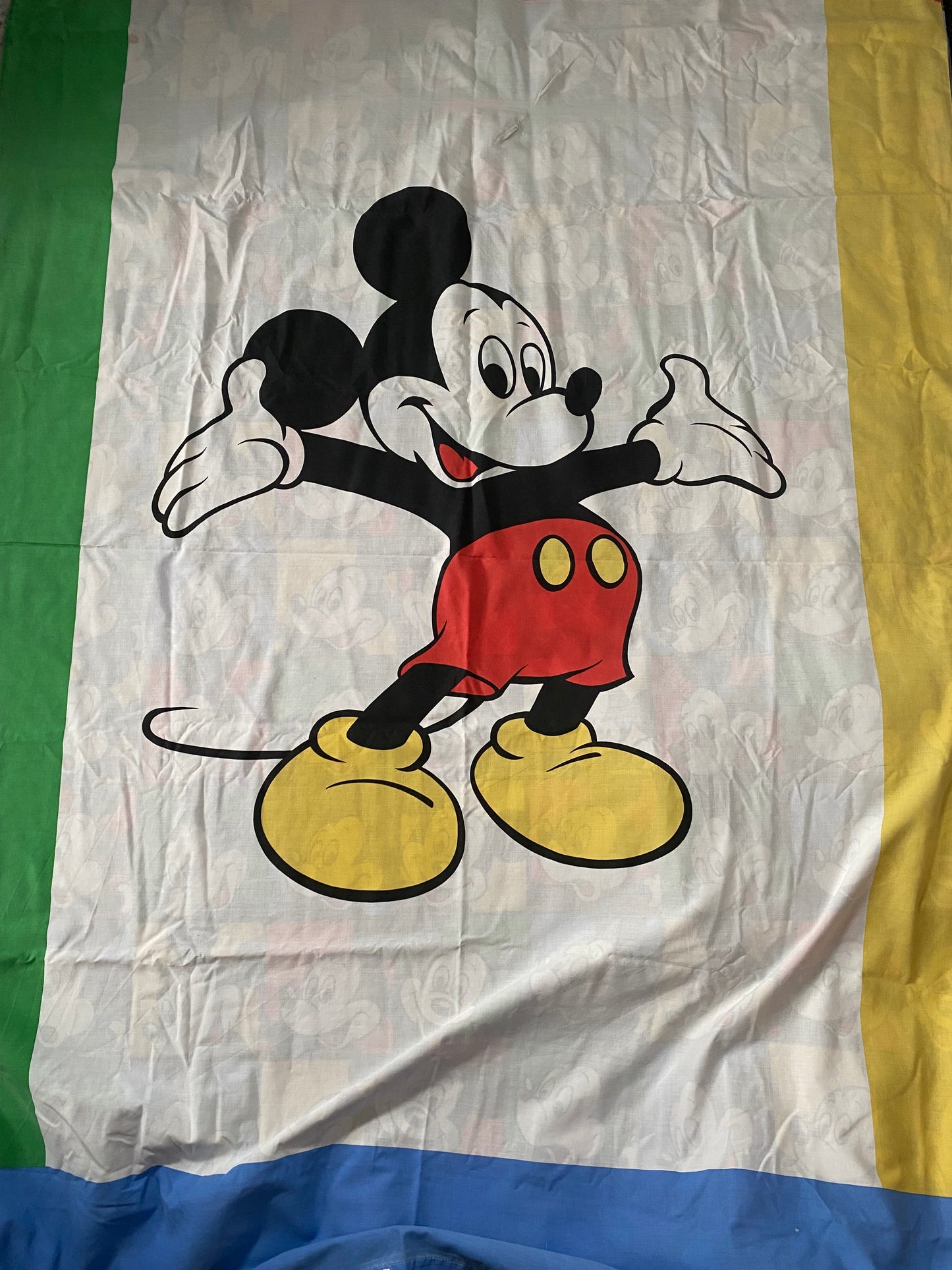 Vintage Disney Mickey Mouse Reversible Single Duvet Cover