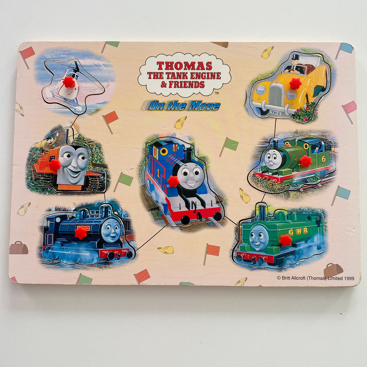 Vintage Thomas The Tank Engine Wooden Puzzle