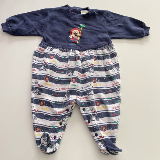 Vintage Disney Baby Footed Suit - Size 12M