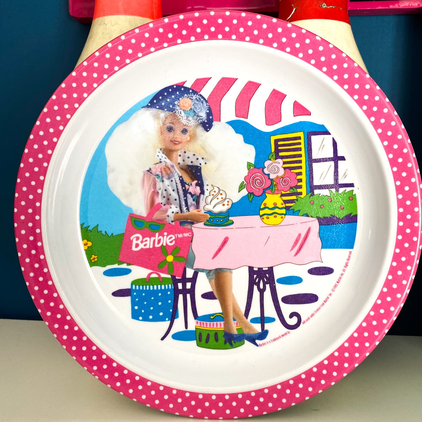 Vintage Barbie Melamine Plate