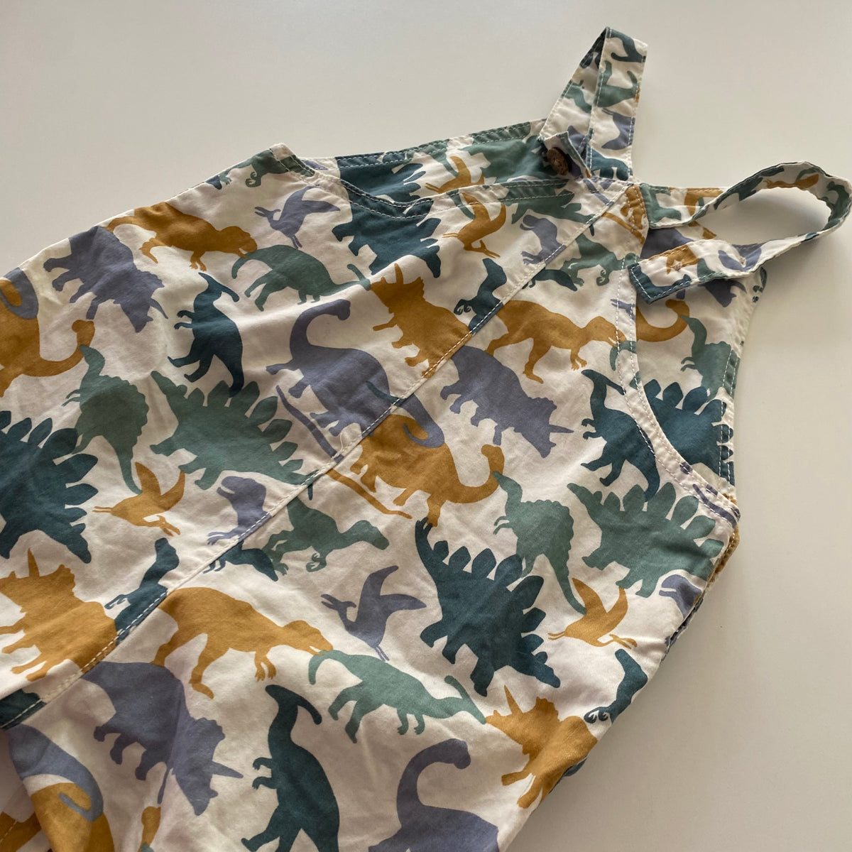Dinosaur Shortalls - Size 2