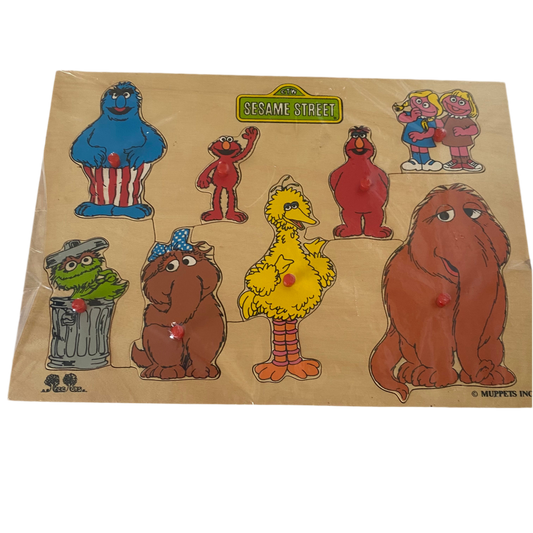 Vintage Sesame Street Wooden Puzzle