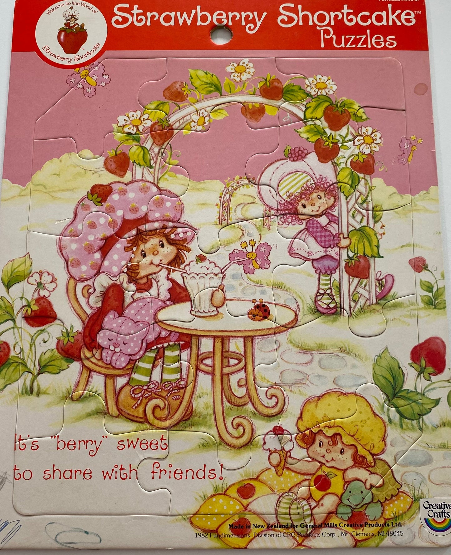Vintage NZ 1982 Strawberry Shortcake Puzzle