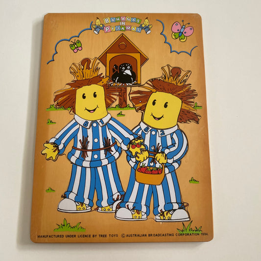 Wooden Puzzle - Vintage Bananas In Pyjamas