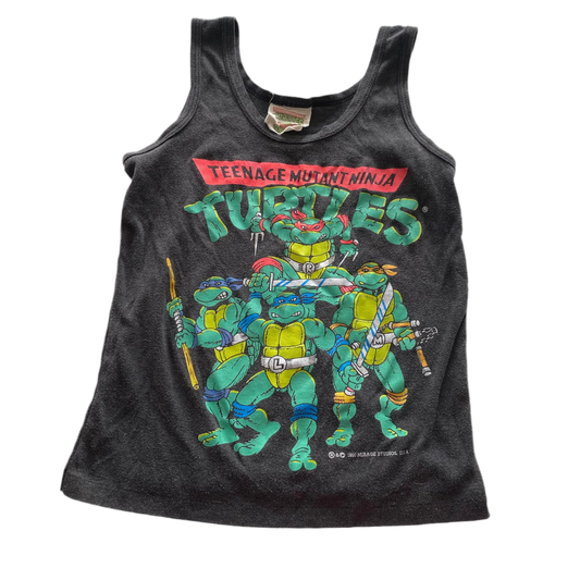 Vintage TMNT Ninja Turtles Singlet - Size 6