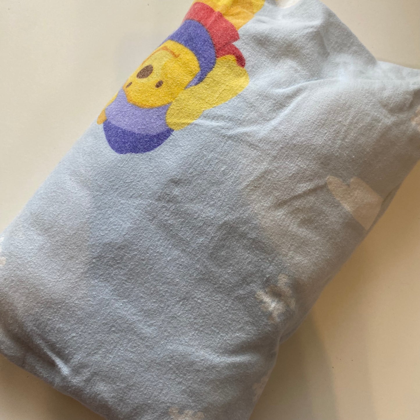 Winnie The Pooh Flannelette Fitted  Cot Sheet & Bag