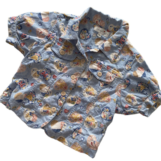 Vintage Ladybird Top - Size 7-8Y