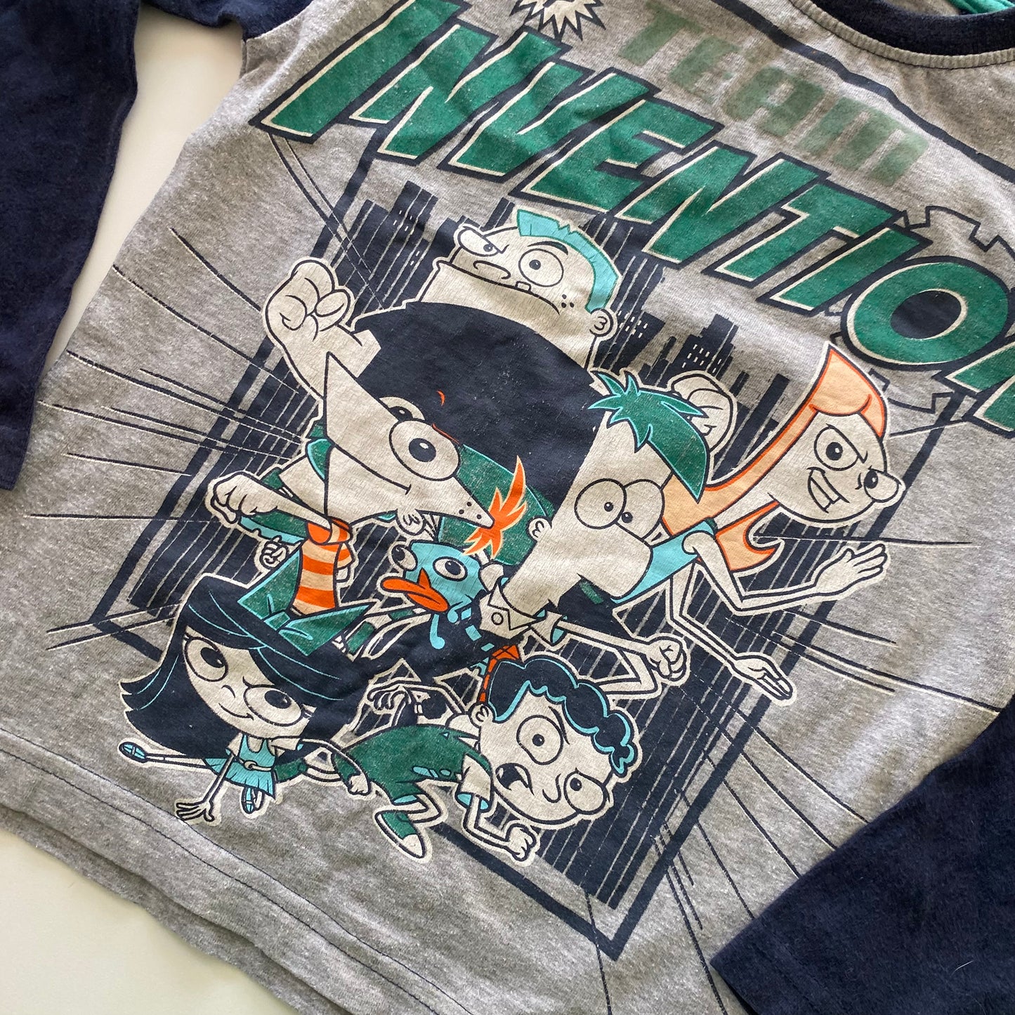 Disney Phineas & Ferb Long Sleeve Top - Size 5-6Y