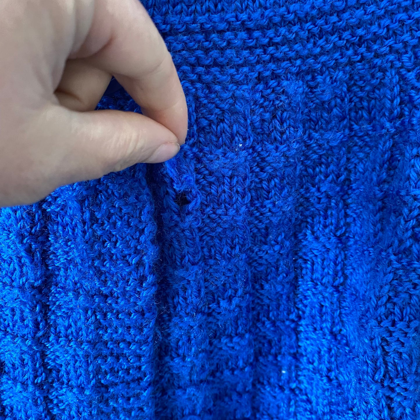 Handmade Knit Hooded Cardigan - Size 1-2Y