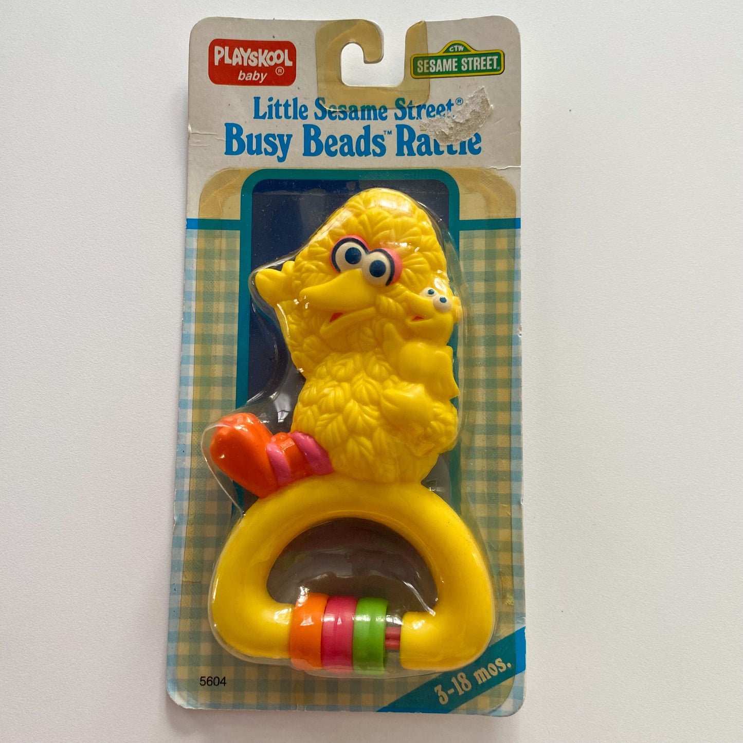 Vintage Playskool Sesame Street Big Bird Rattle (NEW)