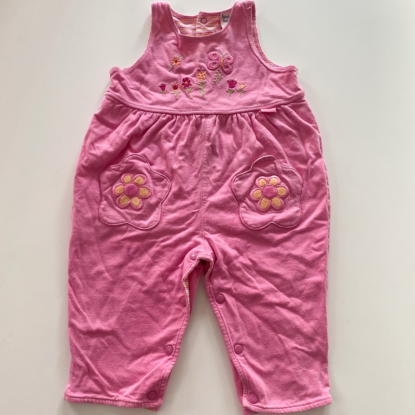 Vintage Pumpkin Patch Overalls - Size 0-3M
