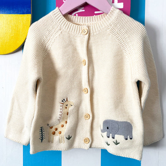 Animal Embroidery Cardigan- Size 2