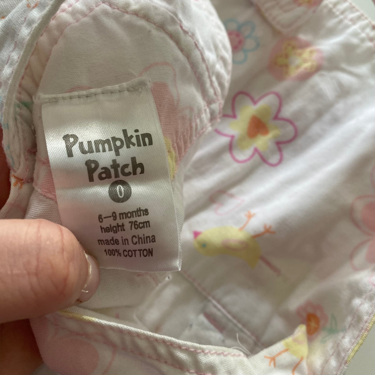Vintage Pumpkin Patch Overalls - Size 6-12M