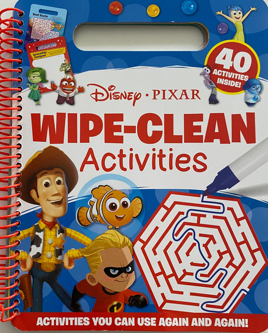 Disney Pixar Wipe Clean Activities Book