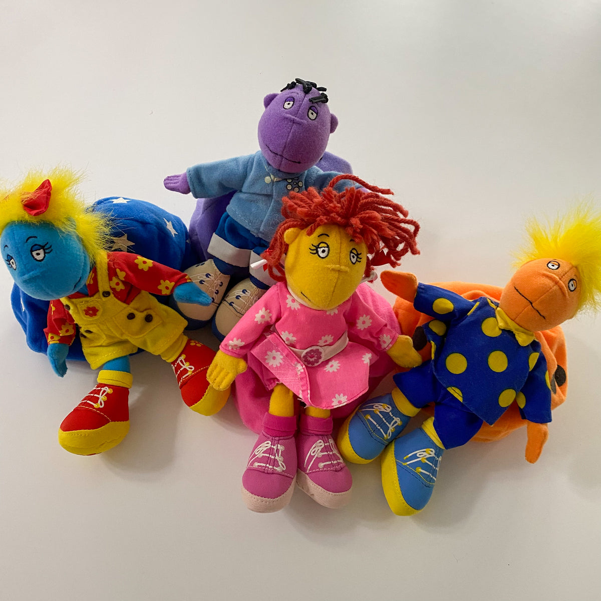 Vintage Tweenies Plush Set With Bean Bags