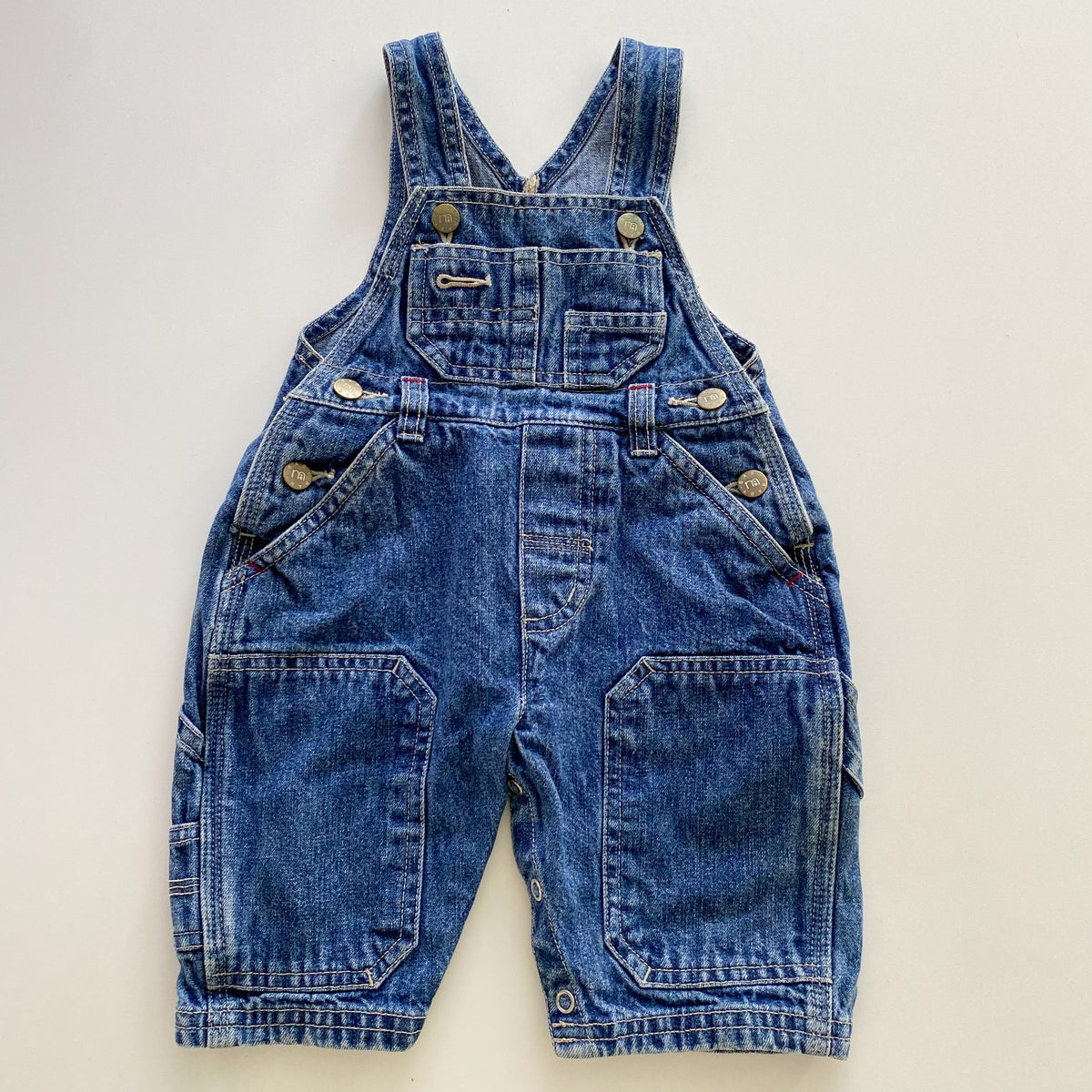Vintage Denim Overalls - Size 6M