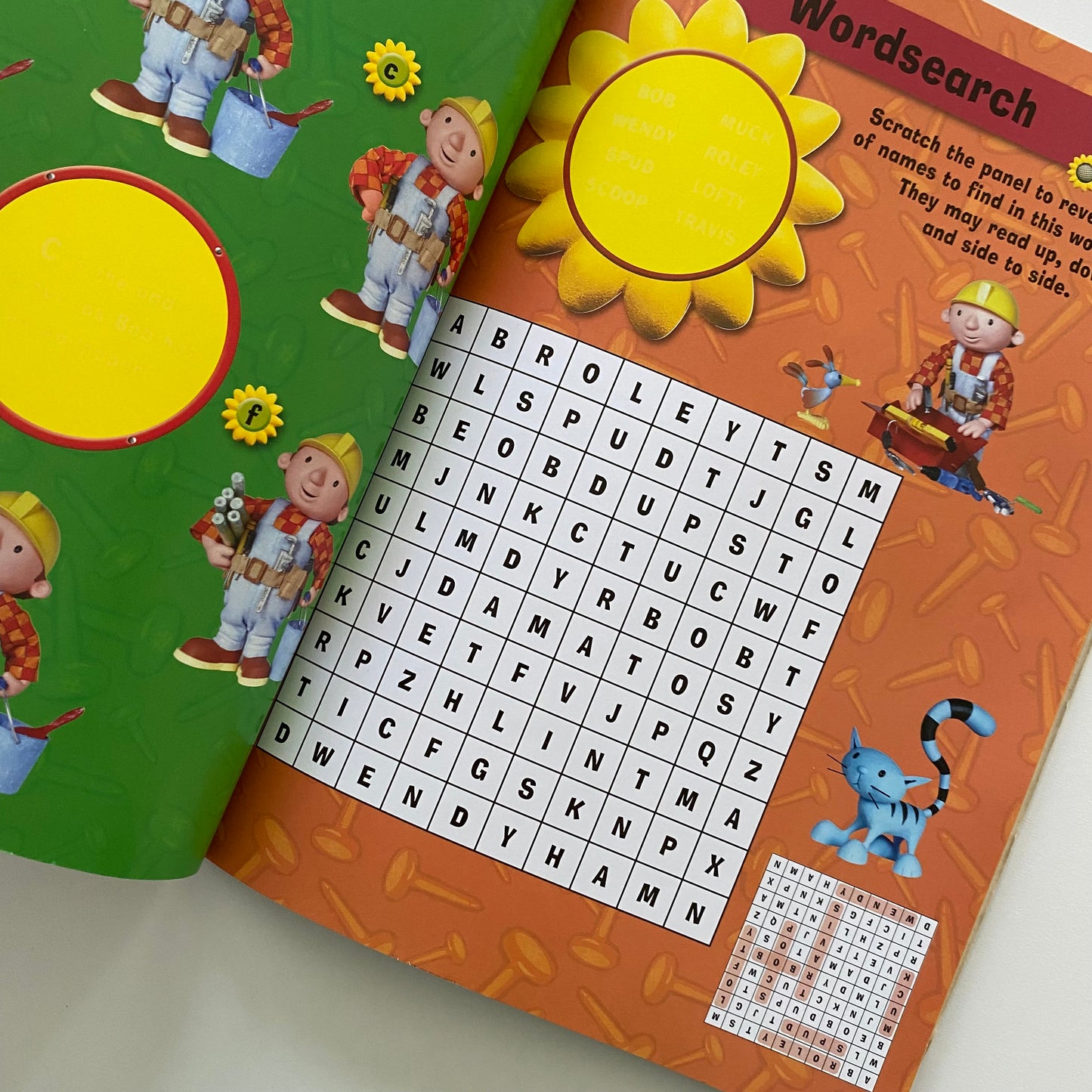 Bob The Builder Scratch & Show Activity Book (NEW)