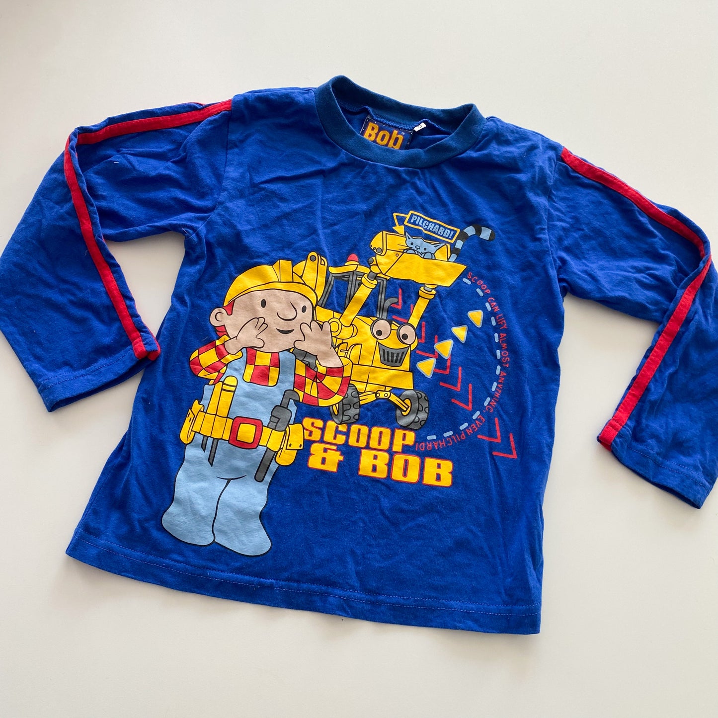 Vintage Bob The Builder Long Sleeve Top - Size 5