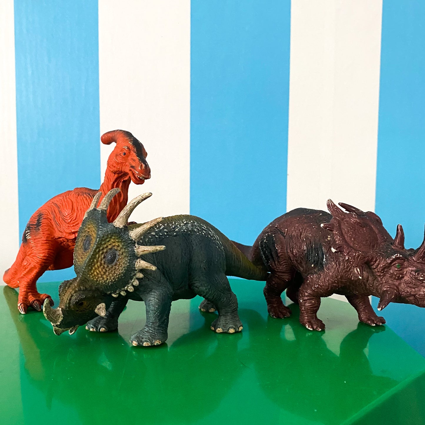 Schleich Styracosaurus 2012 & 2 Unbranded Dinosaurs