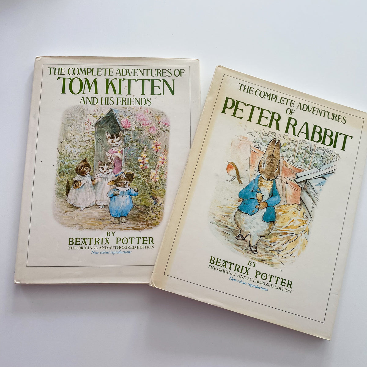 Vintage Beatrix Potter Peter Rabbit & Tom Kitten Book Bundle