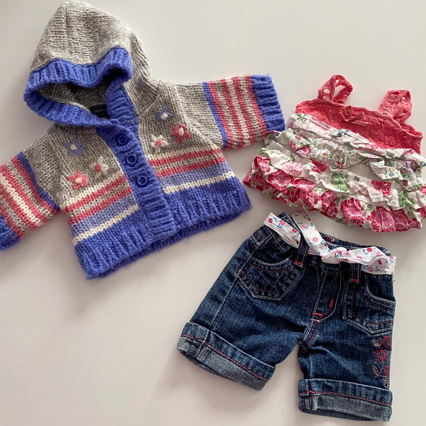 Vintage Pumpkin Patch Bear Outfit