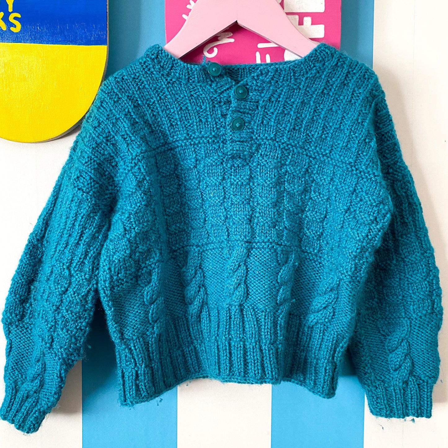 Handmade Knit Jumper - Size 3-4Y