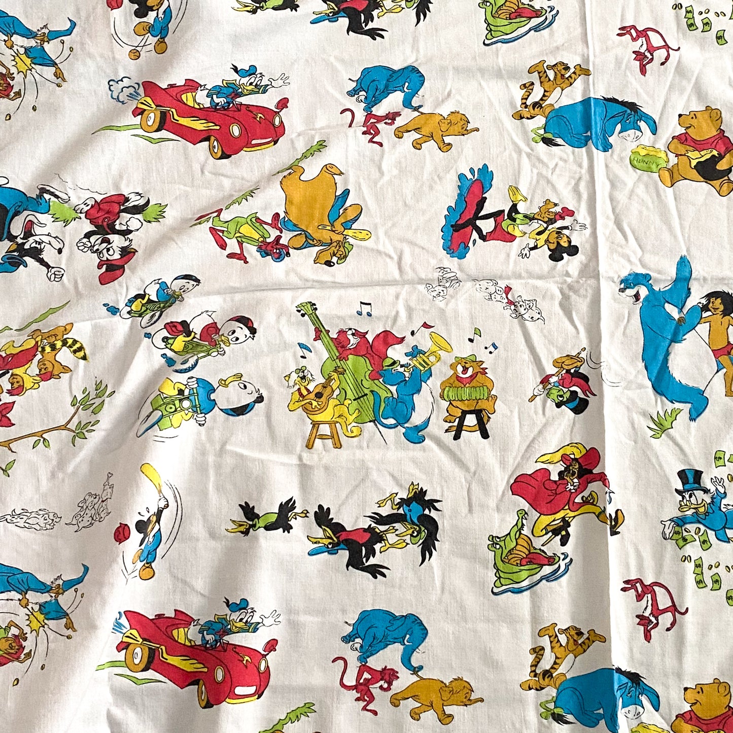 Vintage Disney Single Flat Sheet