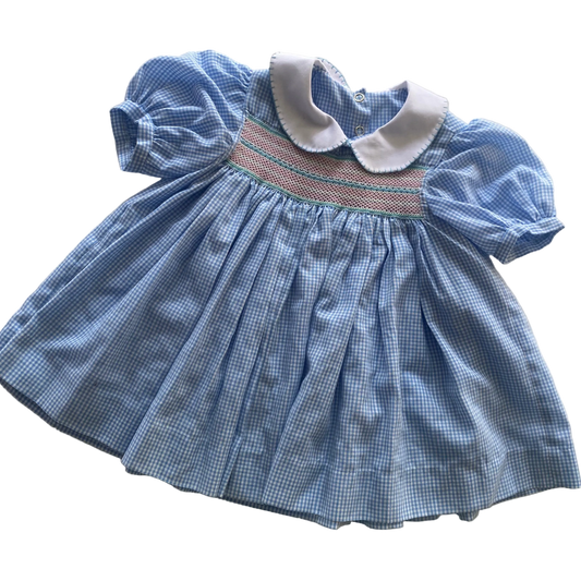 Vintage Smocked Dress - Size 1