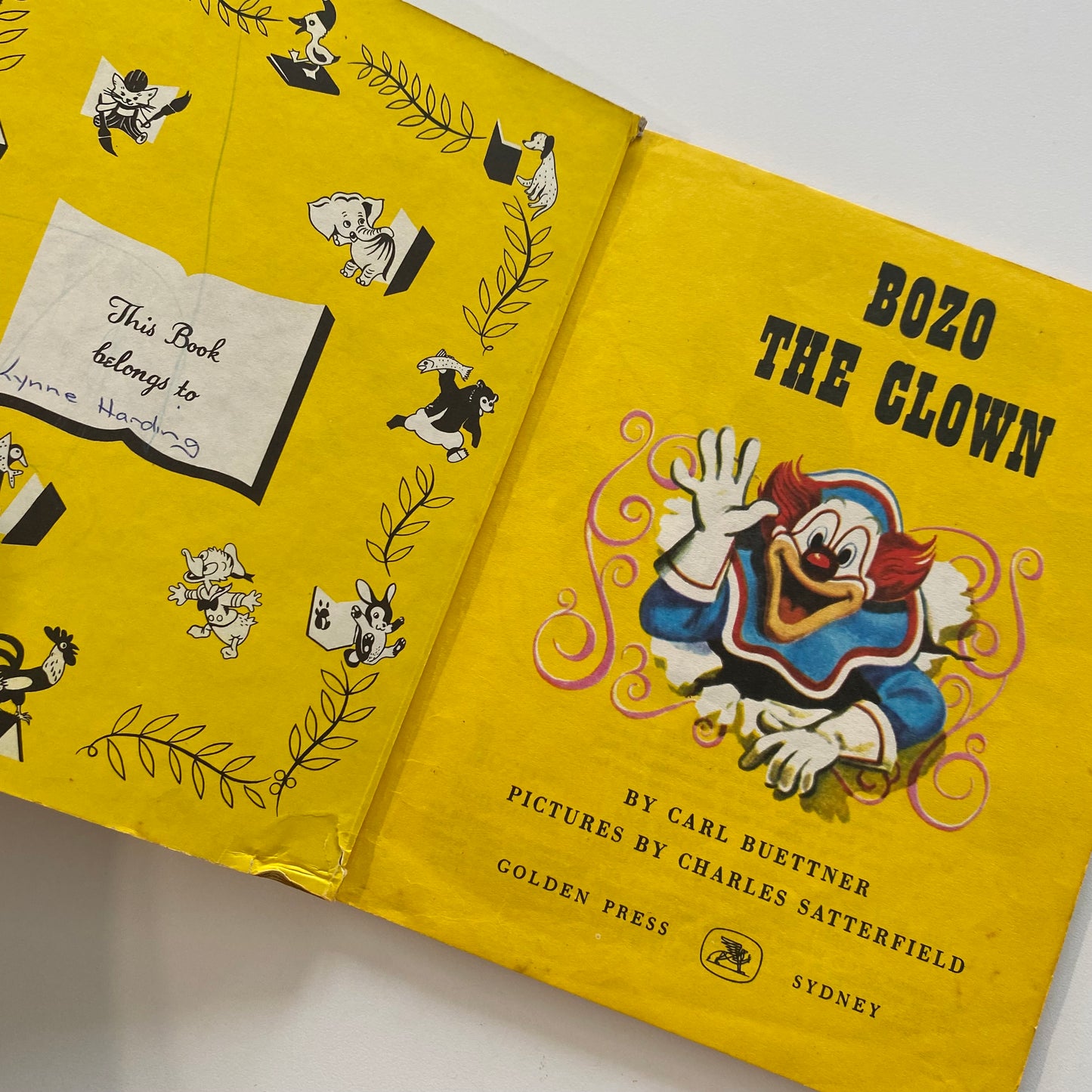 Book - Little Golden Bozo The Clown