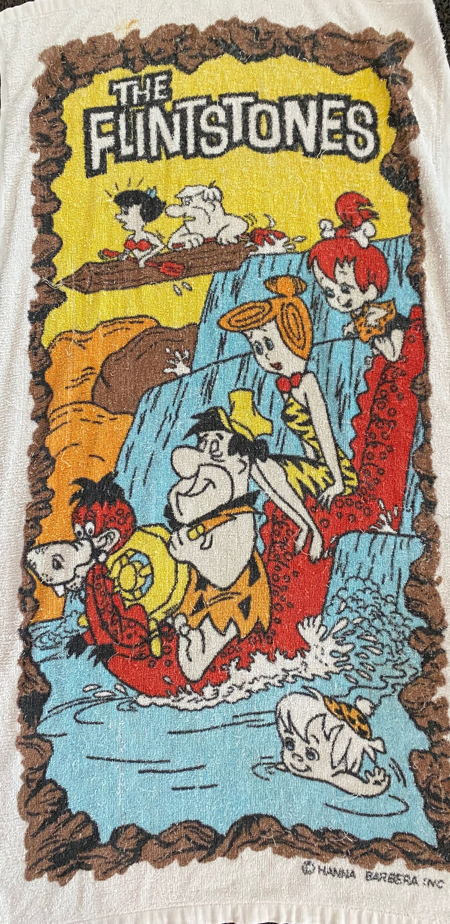 Vintage The Flintstones Towel
