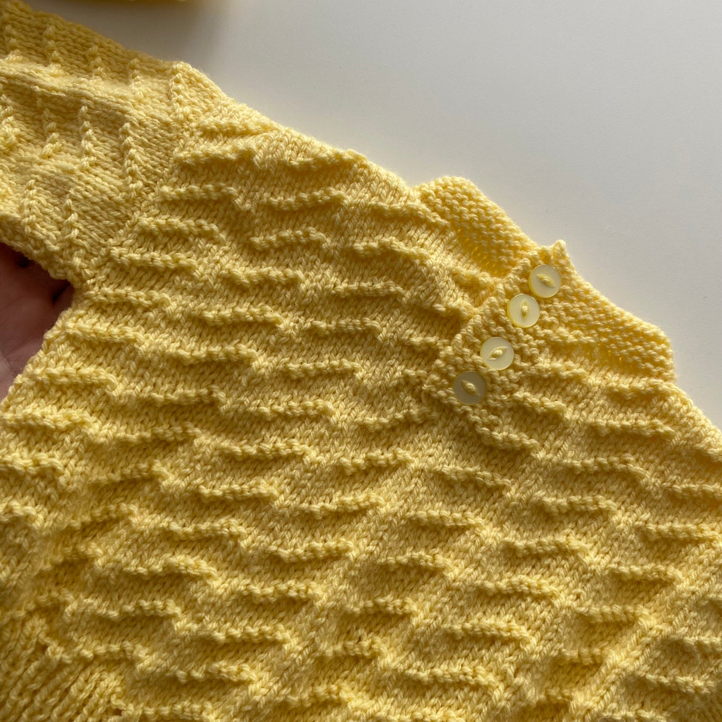 Handmade Yellow Knit Set - Size 6-12M
