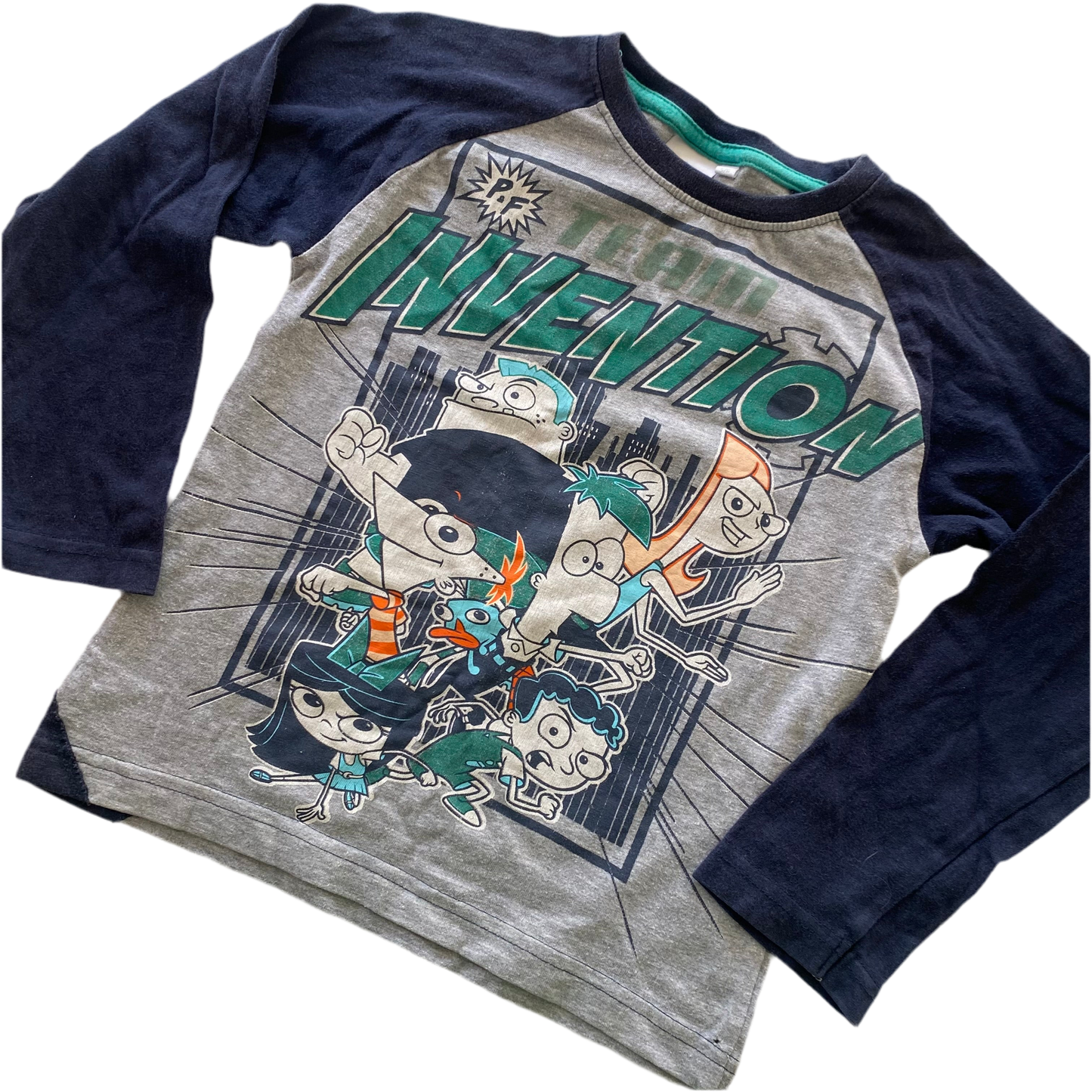 Disney Phineas & Ferb Long Sleeve Top - Size 5-6Y