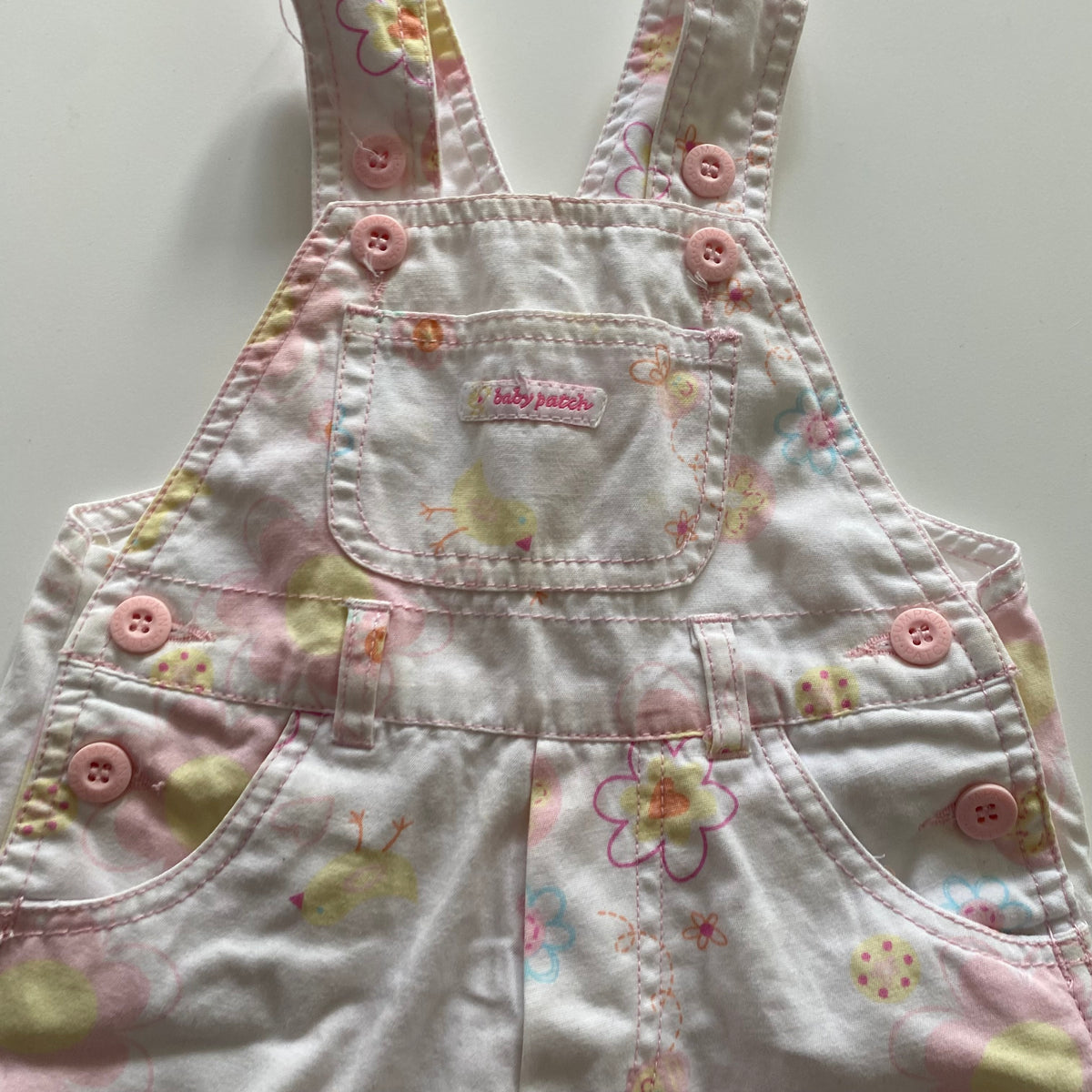 Vintage Pumpkin Patch Overalls - Size 6-12M