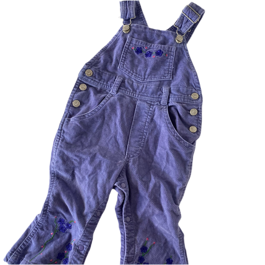 Vintage Pumpkin Patch Flare Overalls - Size 1