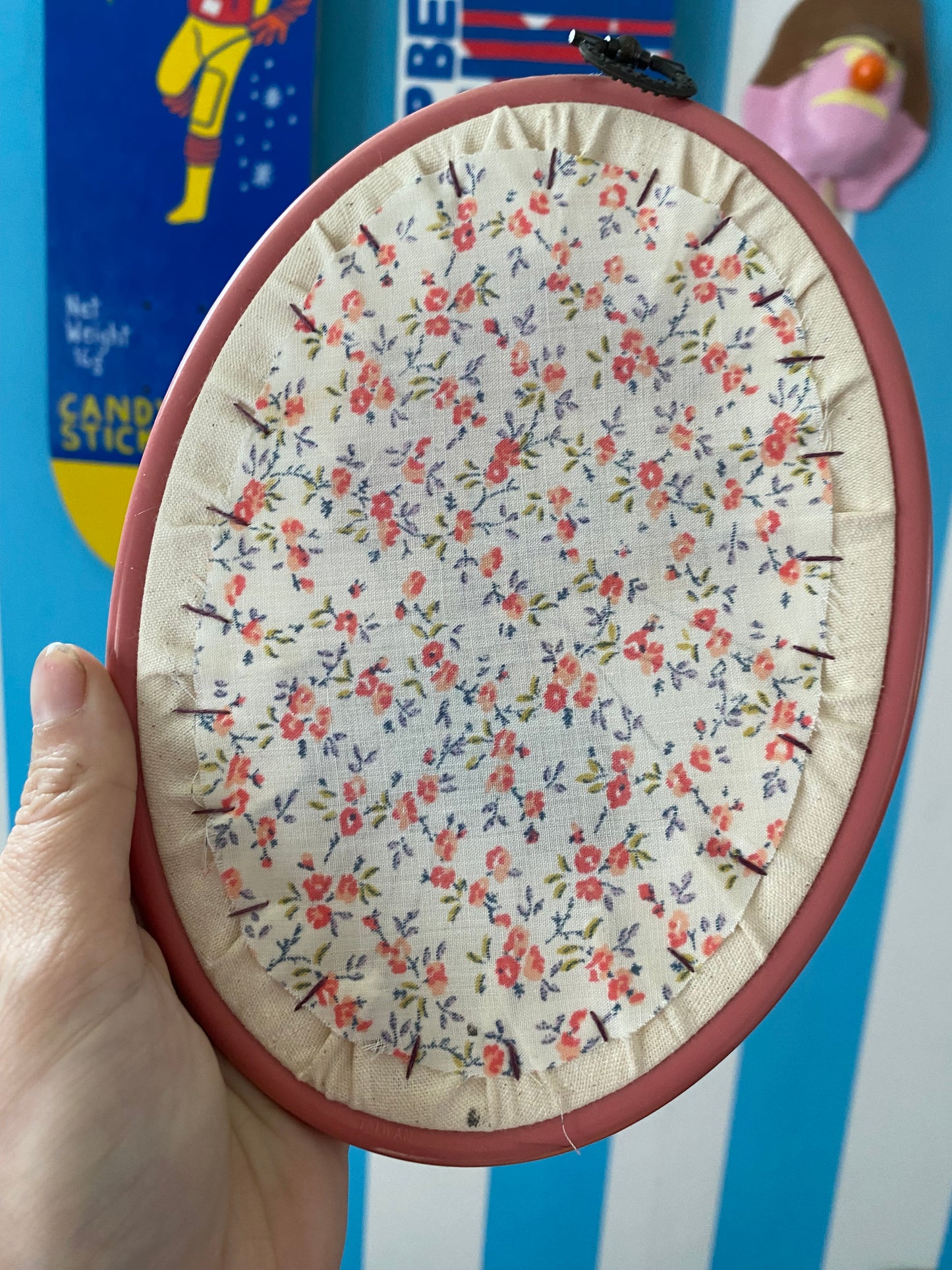 Lisa Simpson Handmade Embroidery Hoop