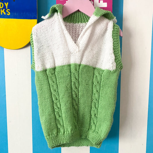 Handmade Knit Vest - Size 5-7Y