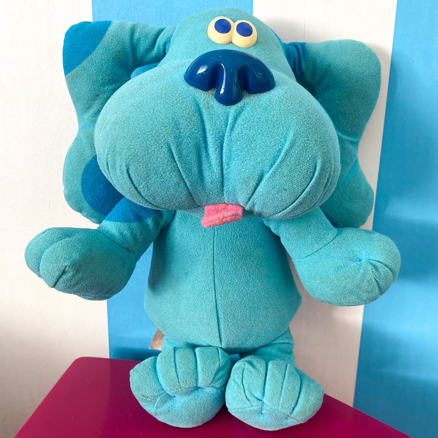 Vintage 1997 Blue's Clues Sing Along Blue Plush