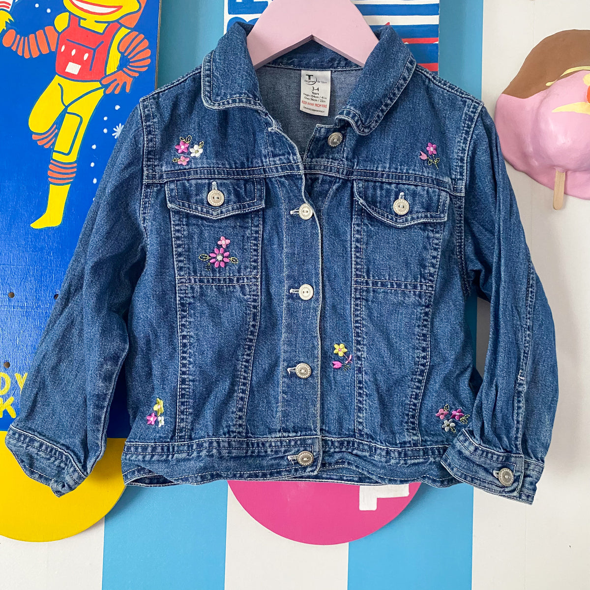 Vintage Denim Jacket - Size 3-4Y