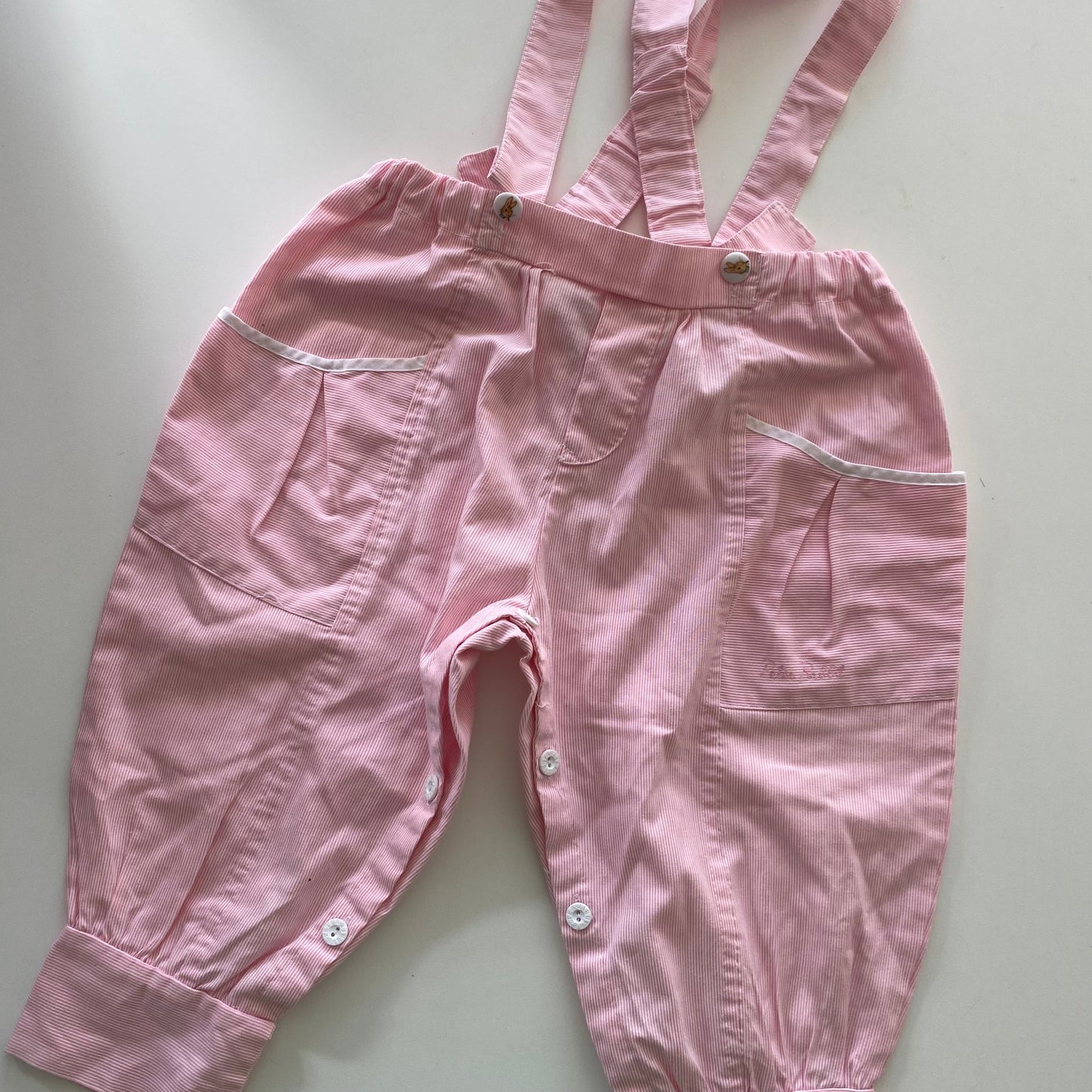 Vintage Peter Rabbit Suspender Pants - Size 1