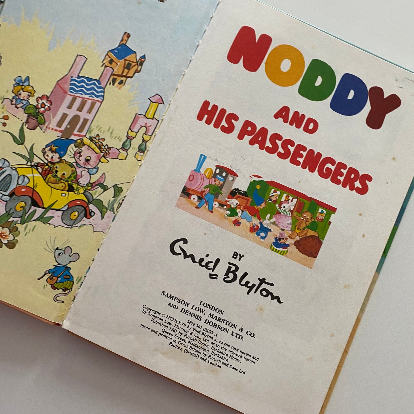 Vintage Noddy & His Passengers Book