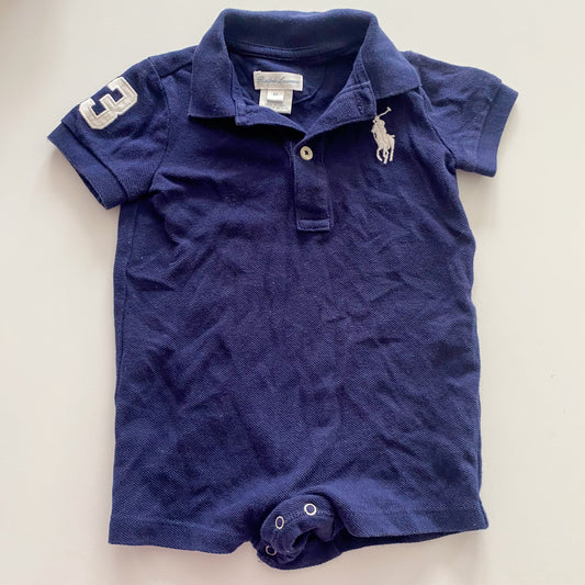 Ralph Lauren Navy Romper - Size 6M